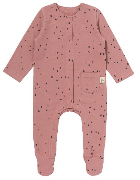 Newborn-Jumpsuit mit Bambus rosa rosa - 1000028744 - HEMA