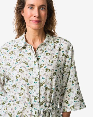 robe femme Lynn coupe droite mousseline blanc blanc - 36303910WHITE - HEMA