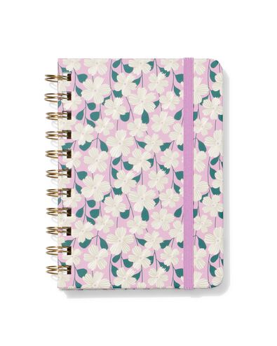 carnet A6 lign&eacute; avec fleurs - 14100216 - HEMA