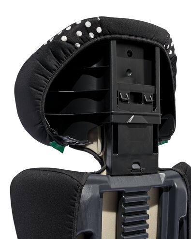 si&egrave;ge auto junior 106-150cm noir &agrave; pois blancs - 41770037 - HEMA