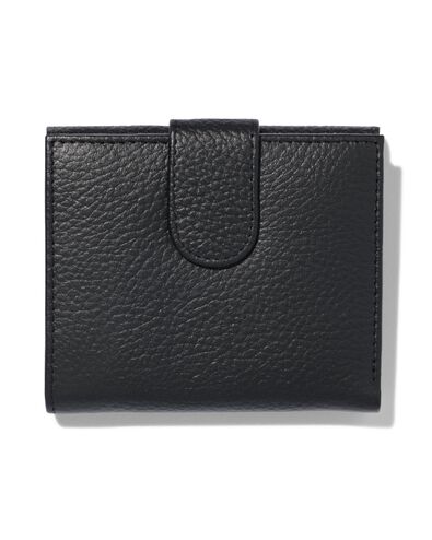 huishoudportemonnee leer zwart - 18140003 - HEMA