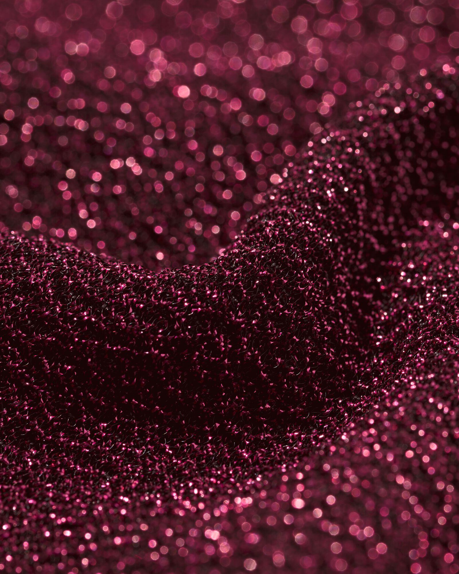 Kinderkleid mit R&uuml;schen und Glitzer bordeauxrot - 30836606BURGUNDYRED - HEMA