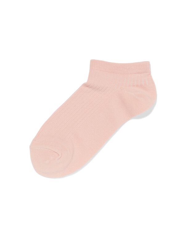 socquettes femme c&ocirc;tel&eacute;es vieux rose vieux rose - 4280955OLDPINK - HEMA