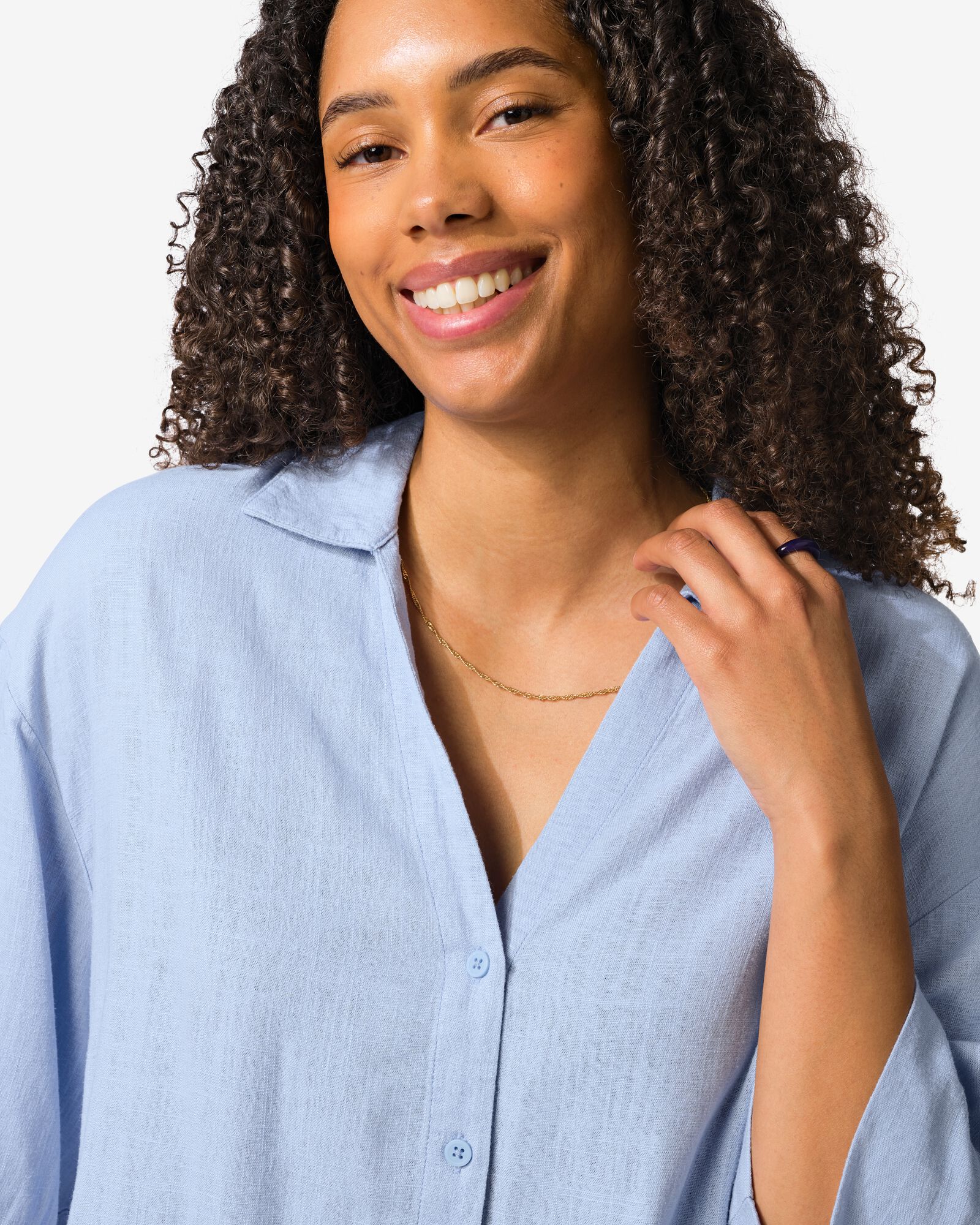 Damenbluse Dawn hellblau hellblau - 36207940LIGHTBLUE - HEMA