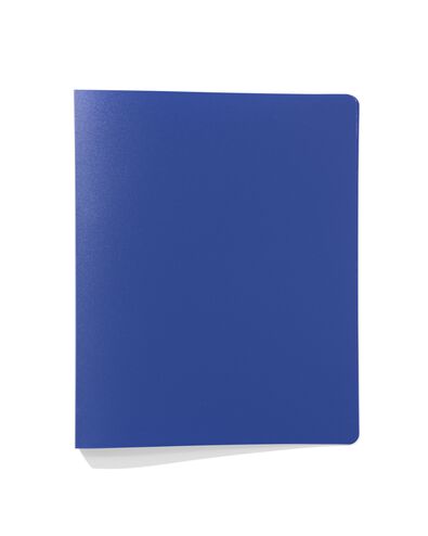 classeur 4&nbsp;anneaux A4 souple bleu - 14594486 - HEMA
