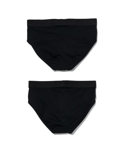 2 slips homme coton real lasting noir XL - 19175414 - HEMA