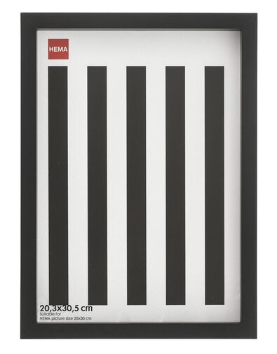 cadre photo - bois - noir 20.3 x 30.5 - 1000019970 - HEMA