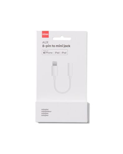 adaptateur 8 broches vers 3,5mm jack - 39690506 - HEMA