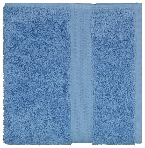 serviette de bain 50x100 qualité épaisse - bleu moyen - 5200712 - HEMA