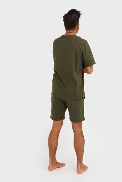 t-shirt de nuit homme avec bambou vert armée - 1000026978 - HEMA