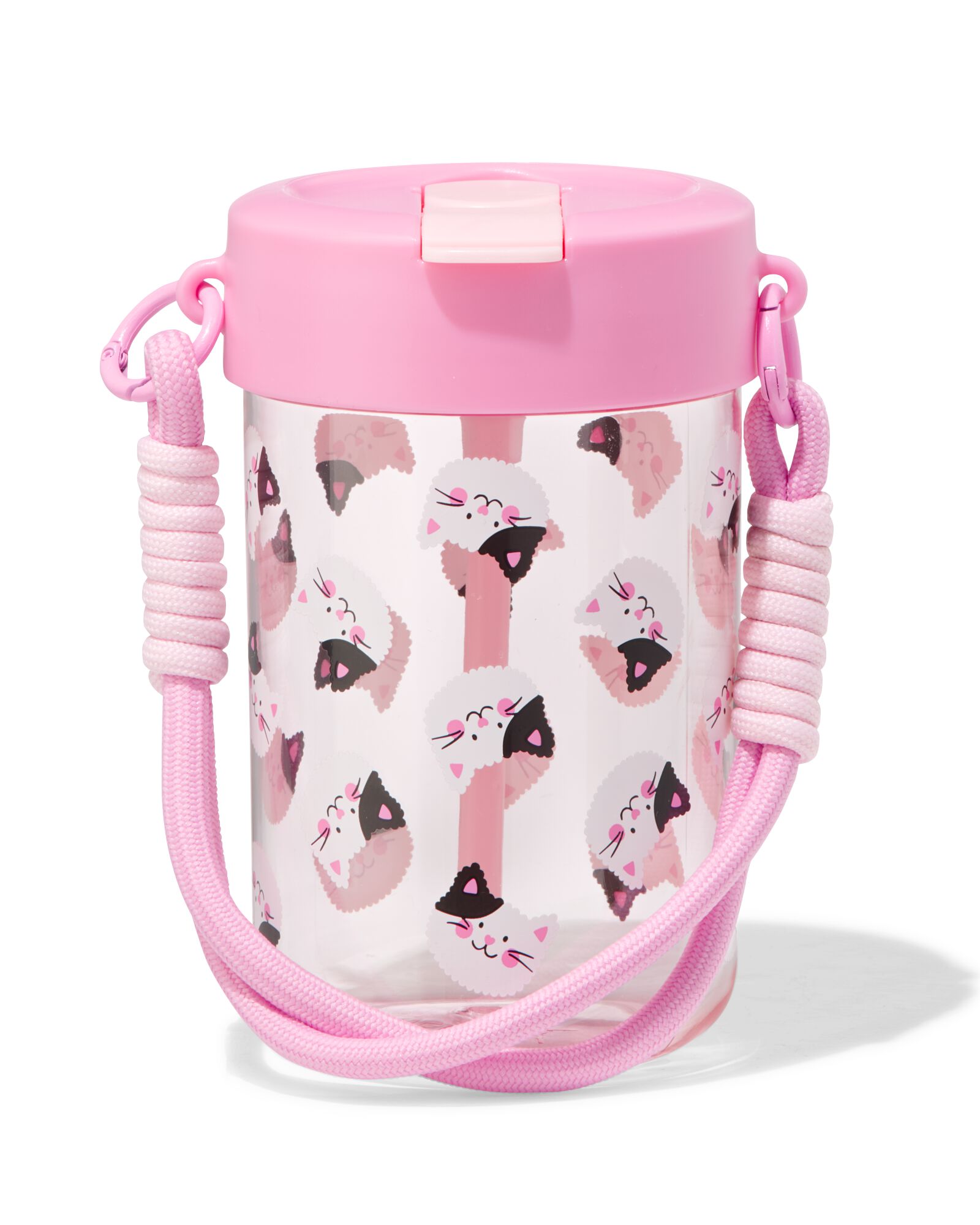 Gobelet avec dragonne 450 ml chats - 61100067 - HEMA