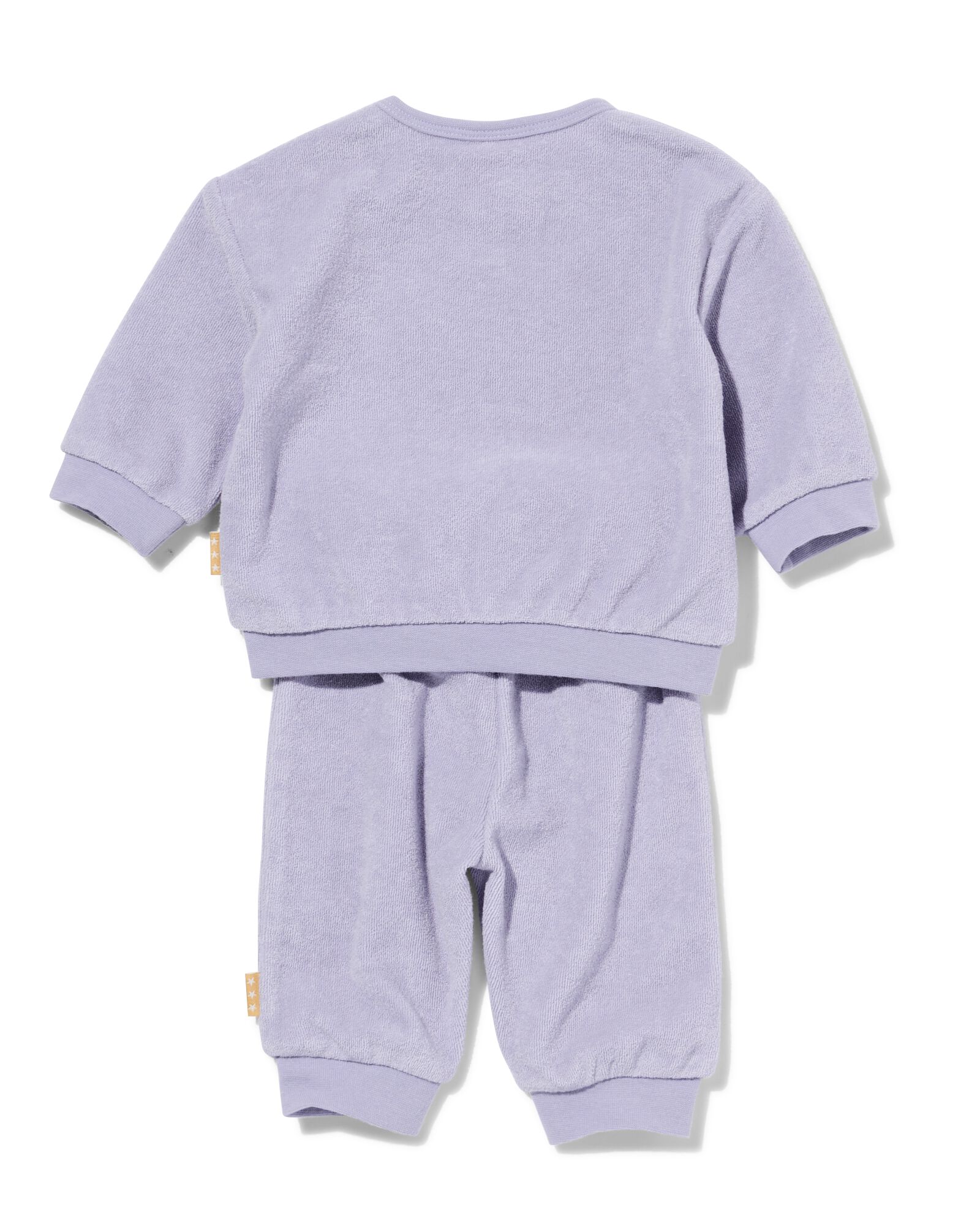 newborn kledingset terry gezichtje paars - 33411920PURPLE - HEMA