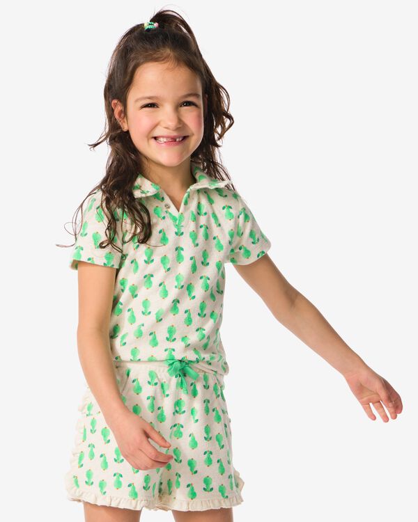 Kinder-Poloshirt, Frottee, Birnen grün grün - 30863769GREEN - HEMA