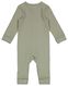 Größenflexibler Newborn-Jumpsuit, gerippt, mit Bambus grün grün - 1000028735 - HEMA