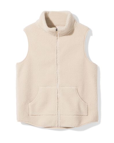 gilet sherpa pour dames cr&egrave;me cr&egrave;me - 36020286CREAM - HEMA