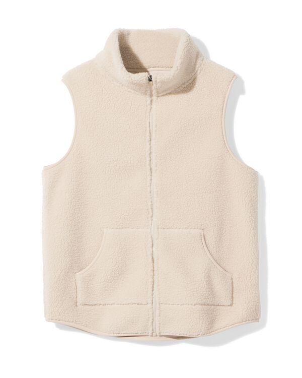 gilet sherpa pour dames cr&egrave;me cr&egrave;me - 36020286CREAM - HEMA