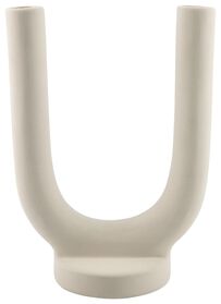 Kerzenhalter, 22.5 cm. U-Form, weiß - 13321160 - HEMA