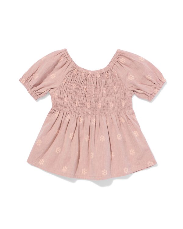 kinderblouse bloemen oudroze oudroze - 30866027OLDPINK - HEMA