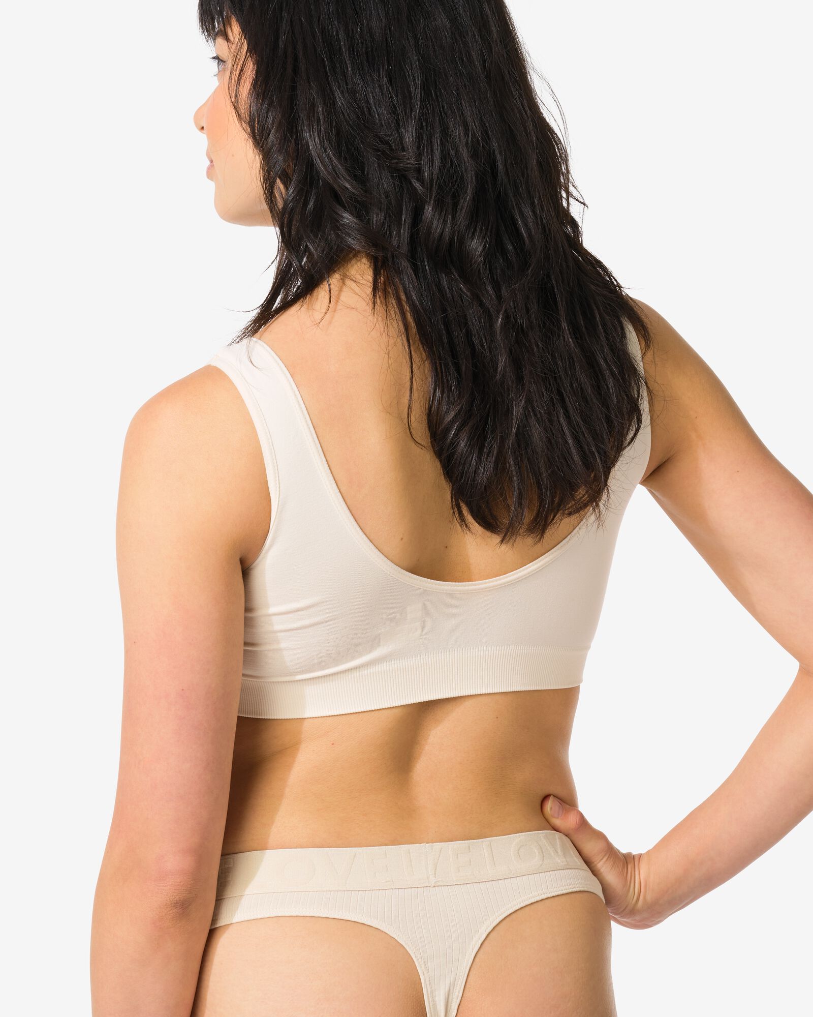 string femme en coton nude - 21930015NUDE - HEMA