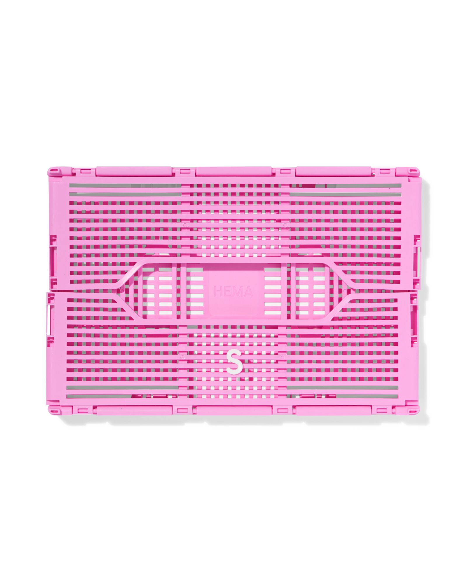 caisse pliable &agrave; lettres recycl&eacute;e S rose rose S  20 x 30 x 11,5 - 39810404 - HEMA