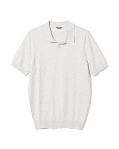 Herren-Poloshirt, gestrickt grau M - 2107171 - HEMA