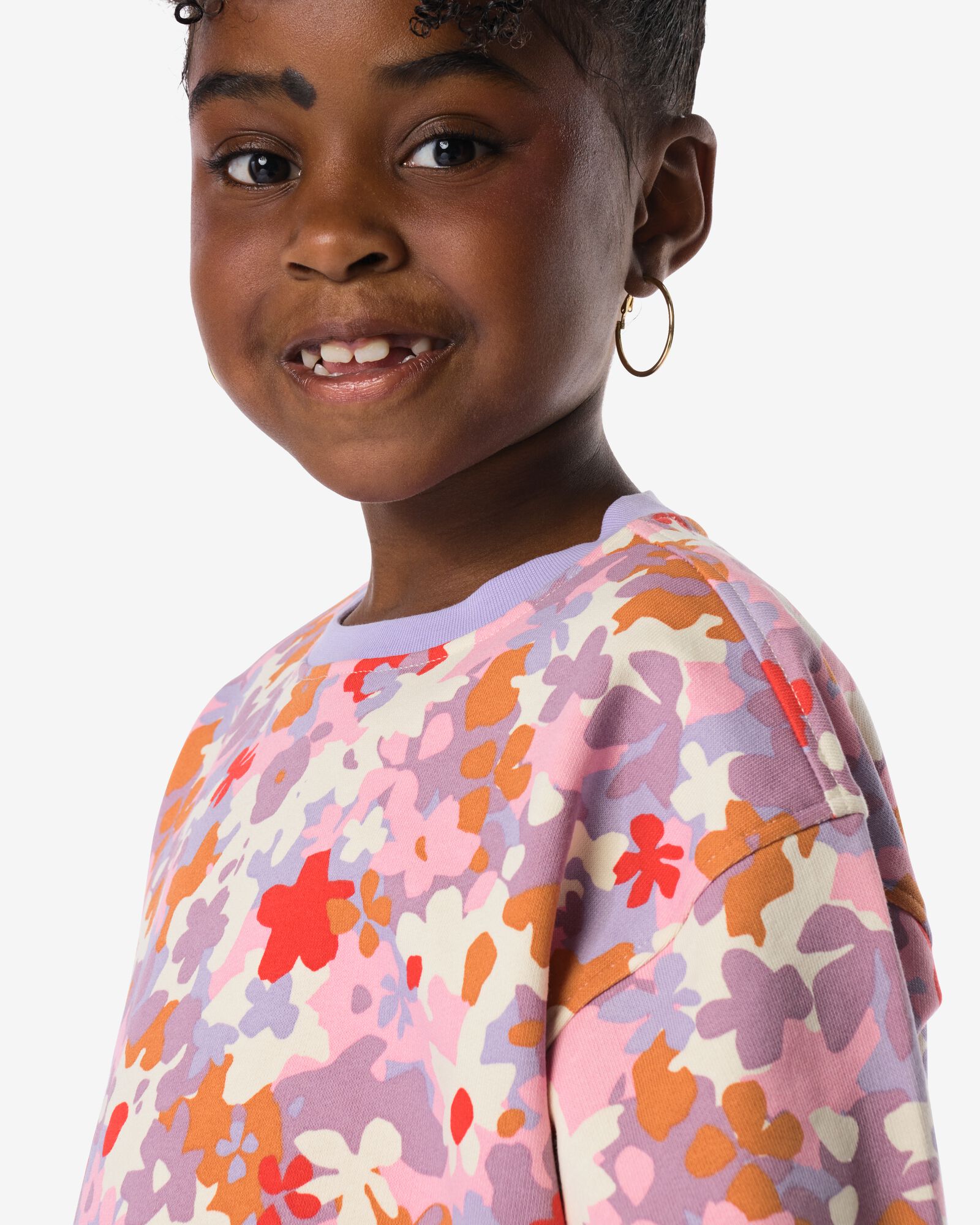 kindersweater bloemen lavendel - 30859405LAVENDER - HEMA