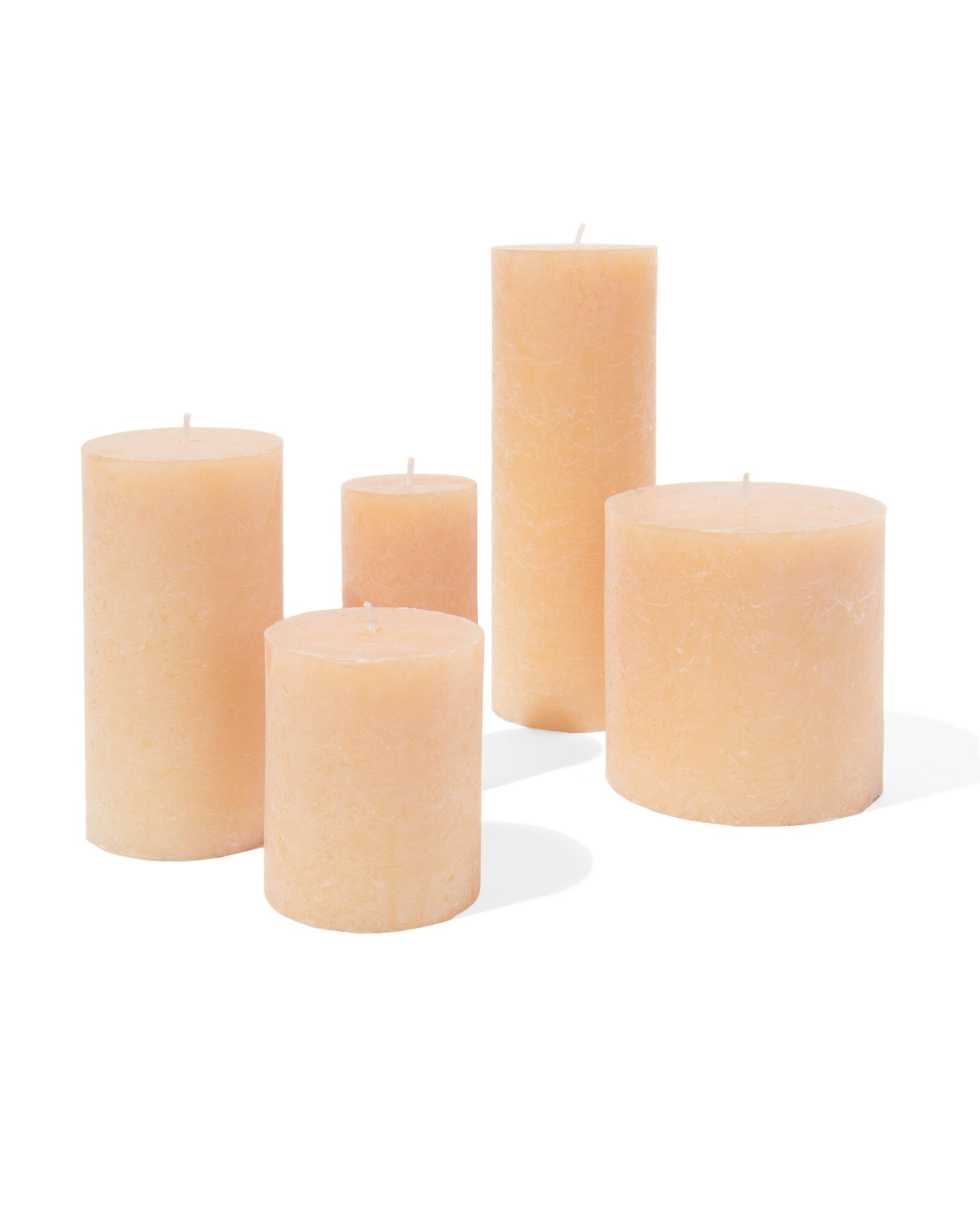 bougies rustiques naturel naturel - 1000032602 - HEMA