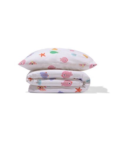 housse de couette tout-petits 120x150 coton doux monde marin - 5730231 - HEMA