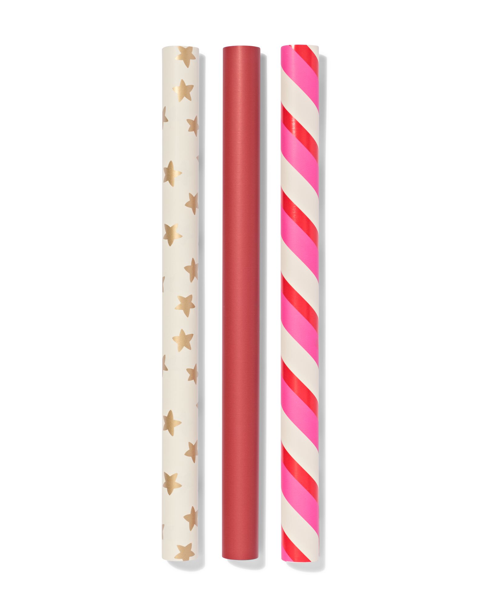 cadeaupapier 50x200 zuurstok - 3 stuks - 25710081 - HEMA