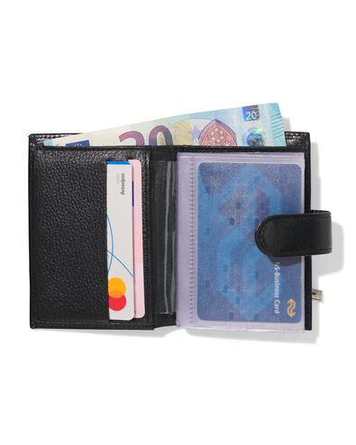 porte-cartes cuir noir - 18150057 - HEMA