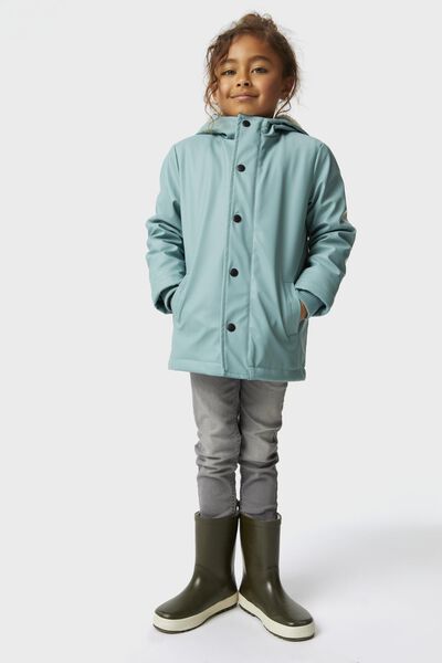 veste enfant à capuche vert marin 86/92 - 30749981 - HEMA