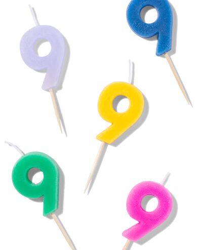 D&eacute;coration de g&acirc;teau r&eacute;utilisable chiffre 9 - 14250243 - HEMA