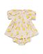 baby kledingset jurk en broekje mousseline citroenen perzik 98 - 33047757 - HEMA