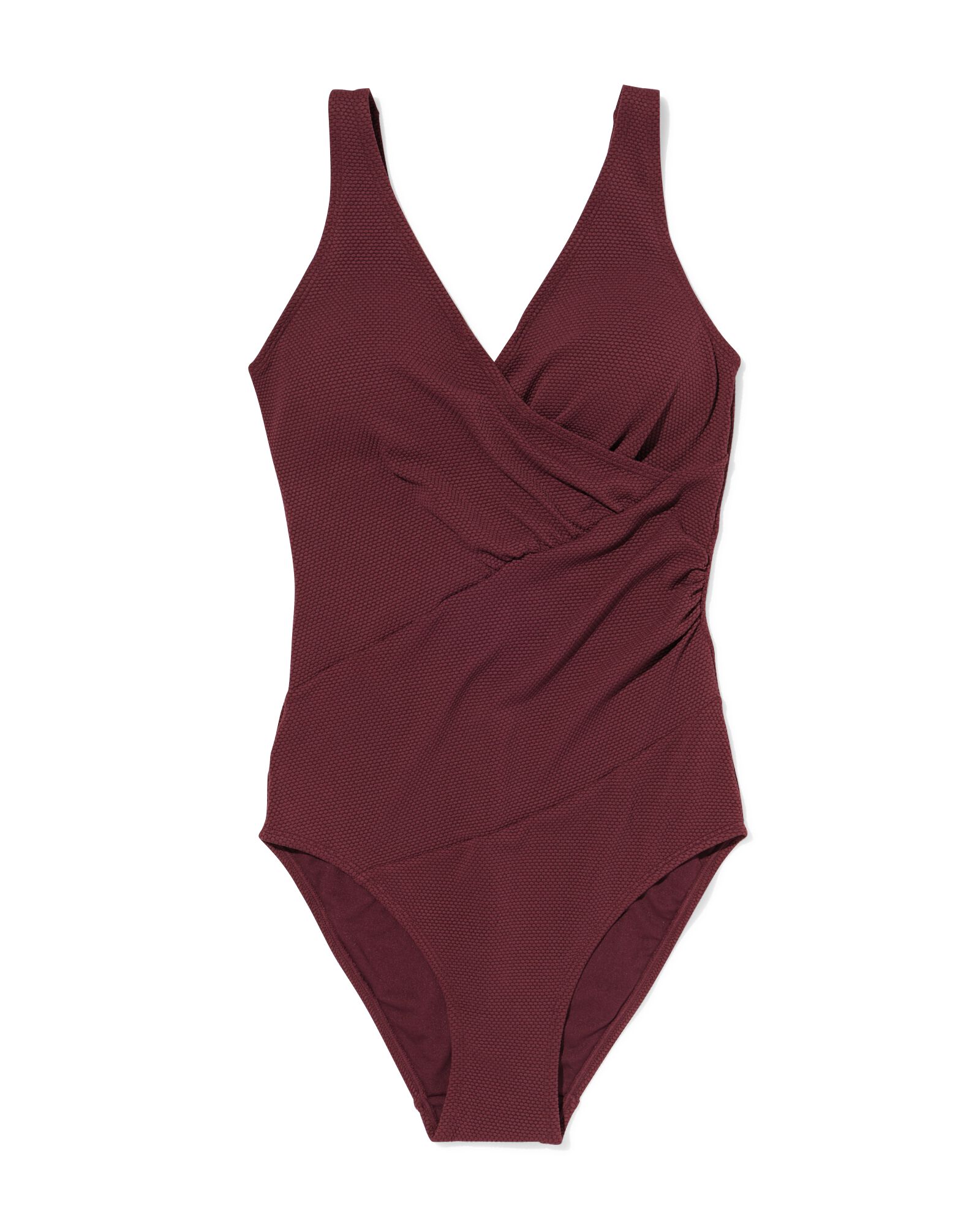 damesbadpak medium support donkerrood - 22351680DARKRED - HEMA