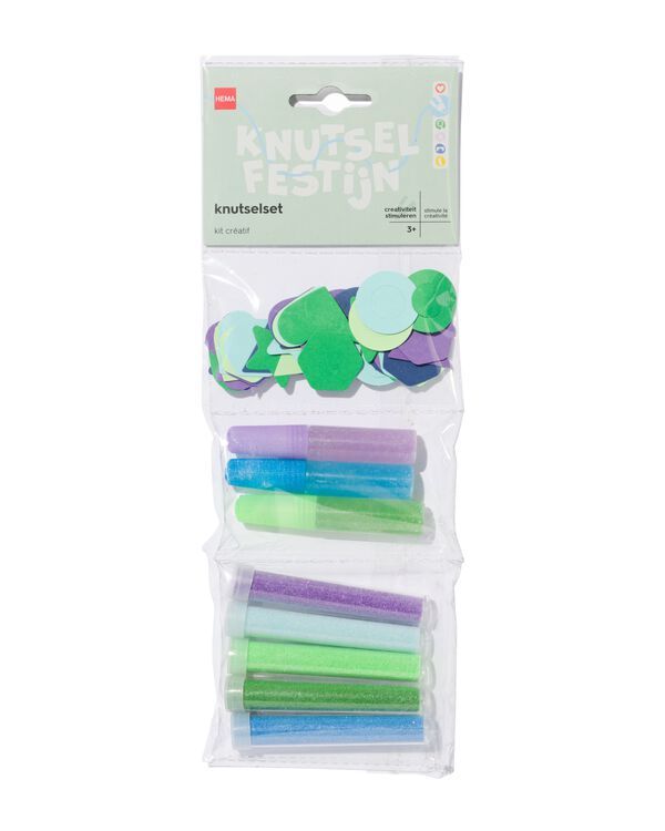 Bastelbeutel, blau - 15900102 - HEMA