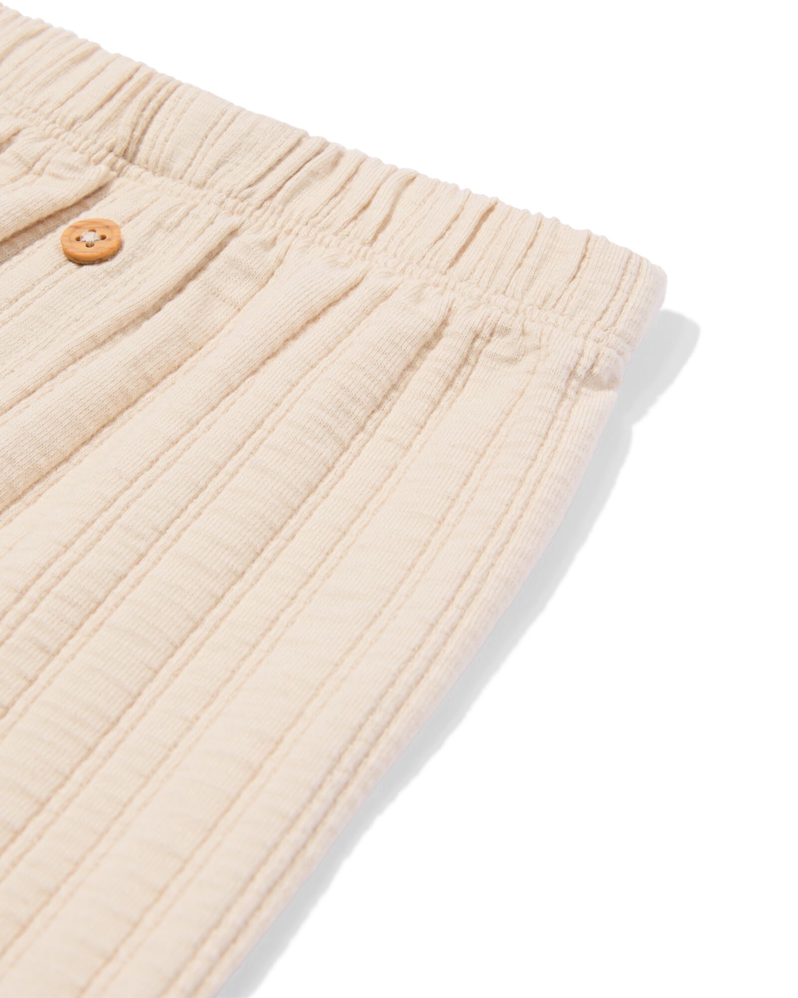 pantalon nouveau-n&eacute; coupe confortable c&ocirc;tel&eacute; &eacute;cru &eacute;cru - 33446820ECRU - HEMA