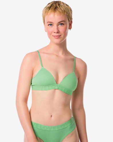 vorgeformter BH, ohne B&uuml;gel gr&uuml;n - 21950735GREEN - HEMA