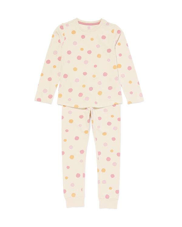 Kinder-Pyjama, Punkte beige beige - 23020771BEIGE - HEMA