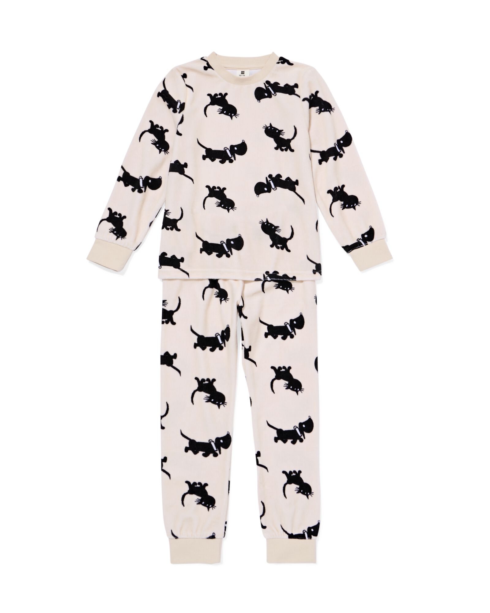 Pyjama en velours pour enfants Takkie blanc cassé blanc cassé - 23001250OFFWHITE - HEMA
