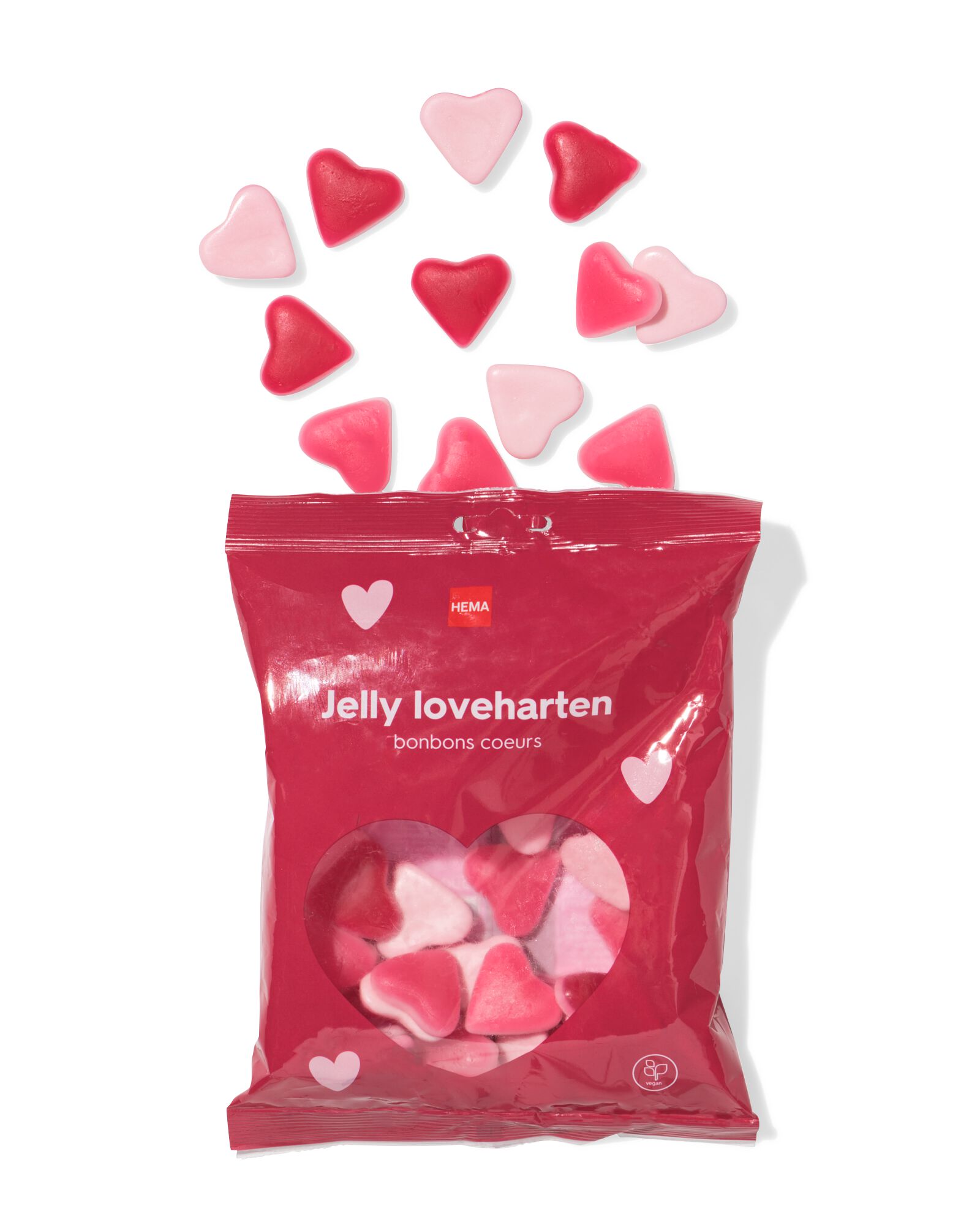 Coeurs d'amour jelly 250gr - 24152500 - HEMA