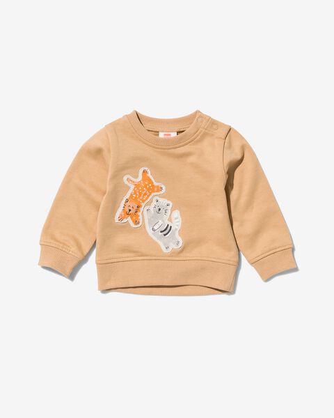 Newborn-Sweatshirt, Tiger braun - 1000029861 - HEMA