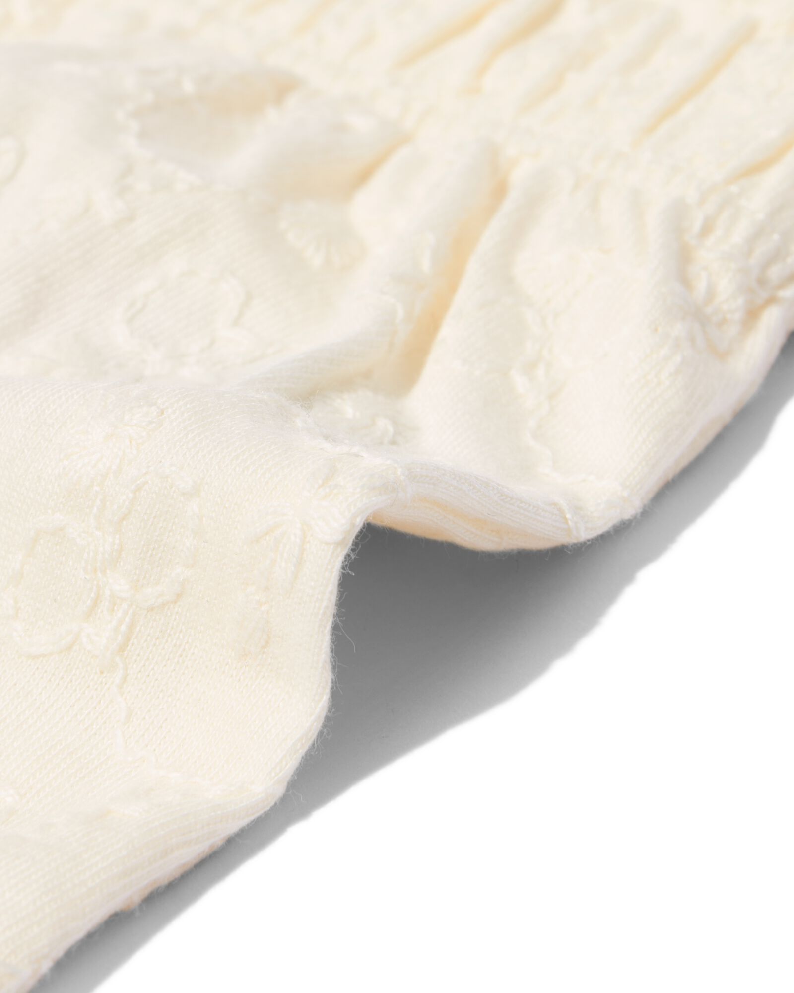 short b&eacute;b&eacute; coupe confortable jersey broderie blanc cass&eacute; blanc cass&eacute; - 33004080OFFWHITE - HEMA