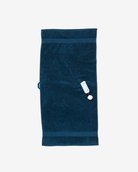 baddoek zware kwaliteit 50 x 100 - jeans blauw denim handdoek 50 x 100 - 5240180 - HEMA