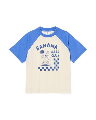 kinder T-shirt geblokt blauw - 30793003BLUE - HEMA