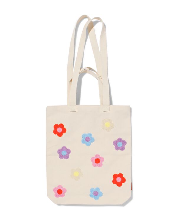 sac en toile 42 x 36 cm fleur - 61130117 - HEMA