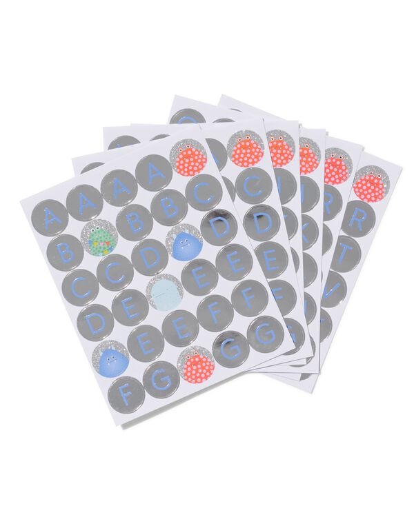 lettres autocollantes monstre - 6 feuilles - 14700711 - HEMA