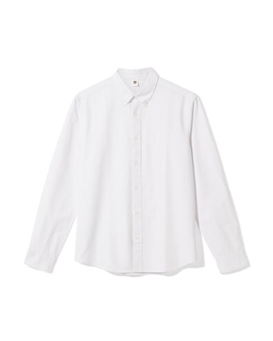 heren oxford overhemd wit wit - 1000030209 - HEMA