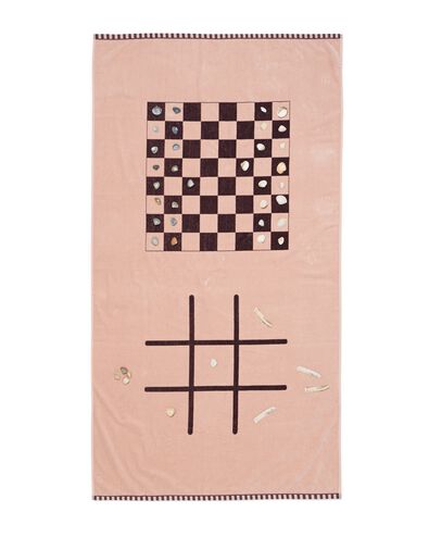 strandlaken met spel 180x100cm katoen - 41800272 - HEMA