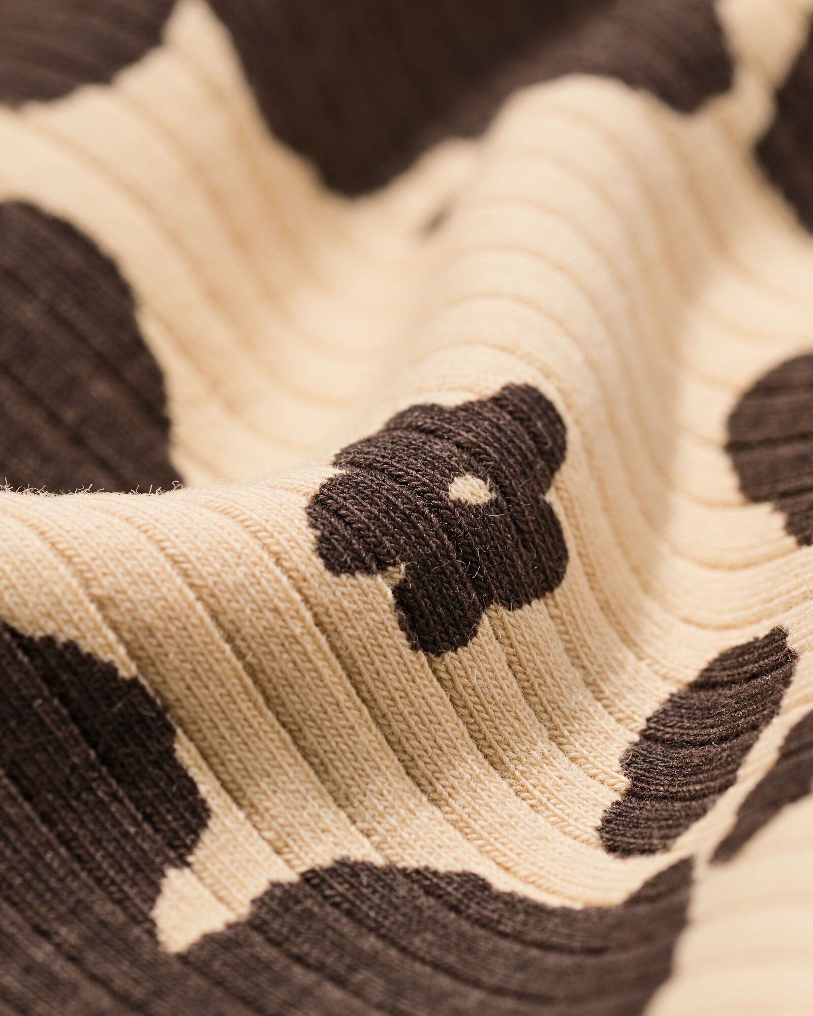 kinder T-shirt rib dieren bruin bruin - 30828319BROWN - HEMA