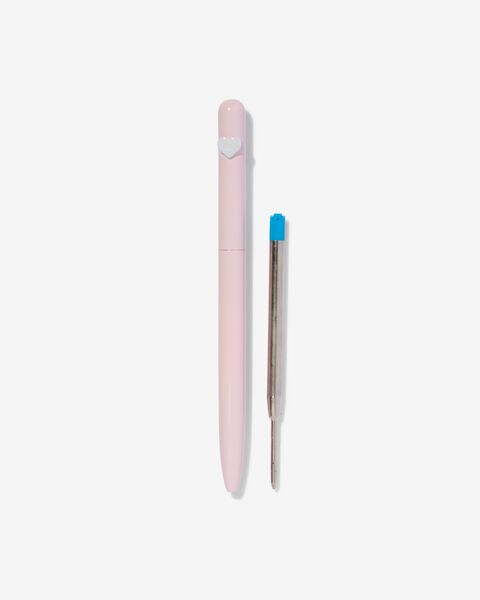 stylo avec recharge à encre bleue coeur - 14490030 - HEMA